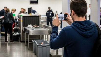El error que todos cometemos en los aeropuertos y puede costarte una multa: la foto prohibida