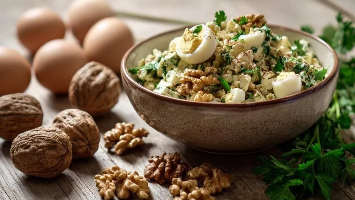 Las nueces tostadas y picadas finamente son el sello distintivo de la aselila