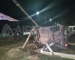 El auto quedó destrozado, debido al accidente en la Ruta Nacional N° 11 y Córdoba, Sauce Viejo. El auto quedó destrozado, debido al accidente en la Ruta Nacional N° 11 y Córdoba, Sauce Viejo.