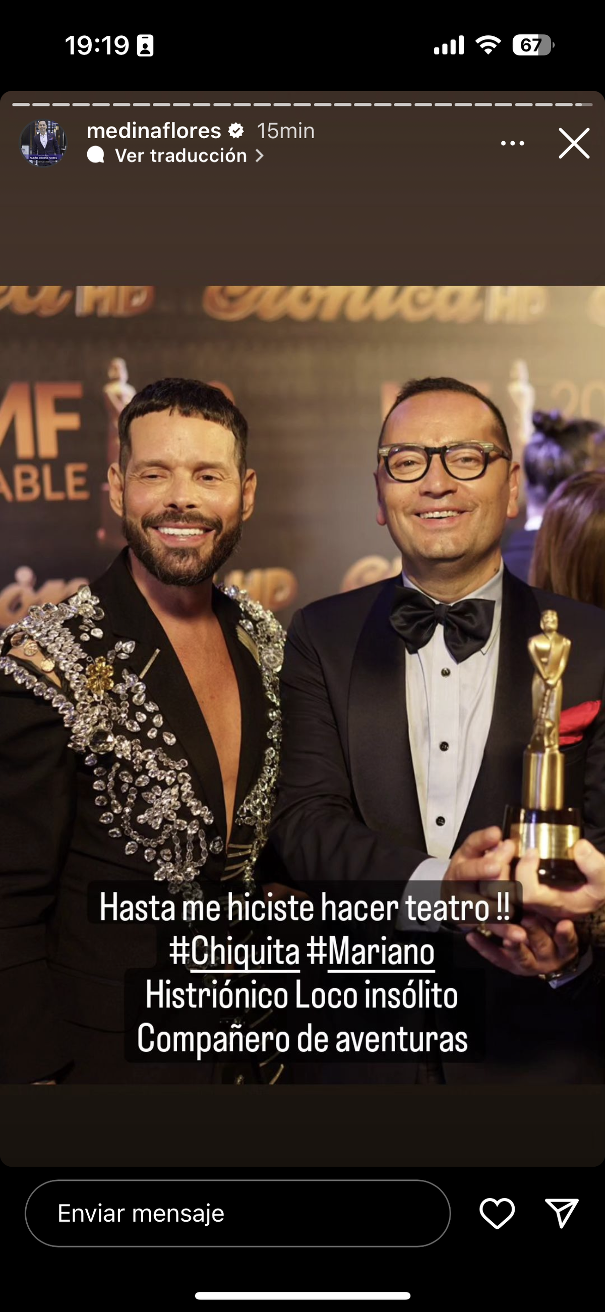 Los famosos y famosas se despidieron de Mariano Caprarola