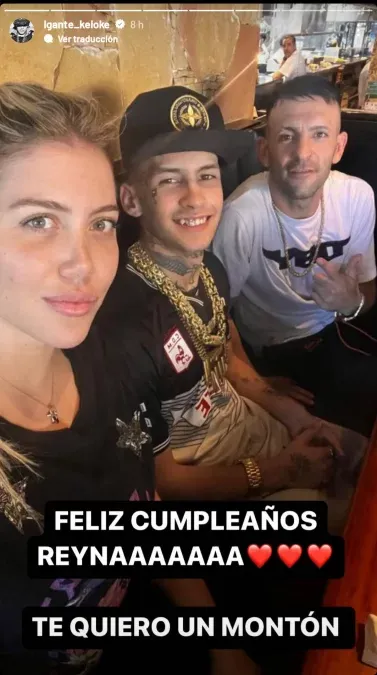 L-Gante le declaró sus sentimientos a Wanda Nara.