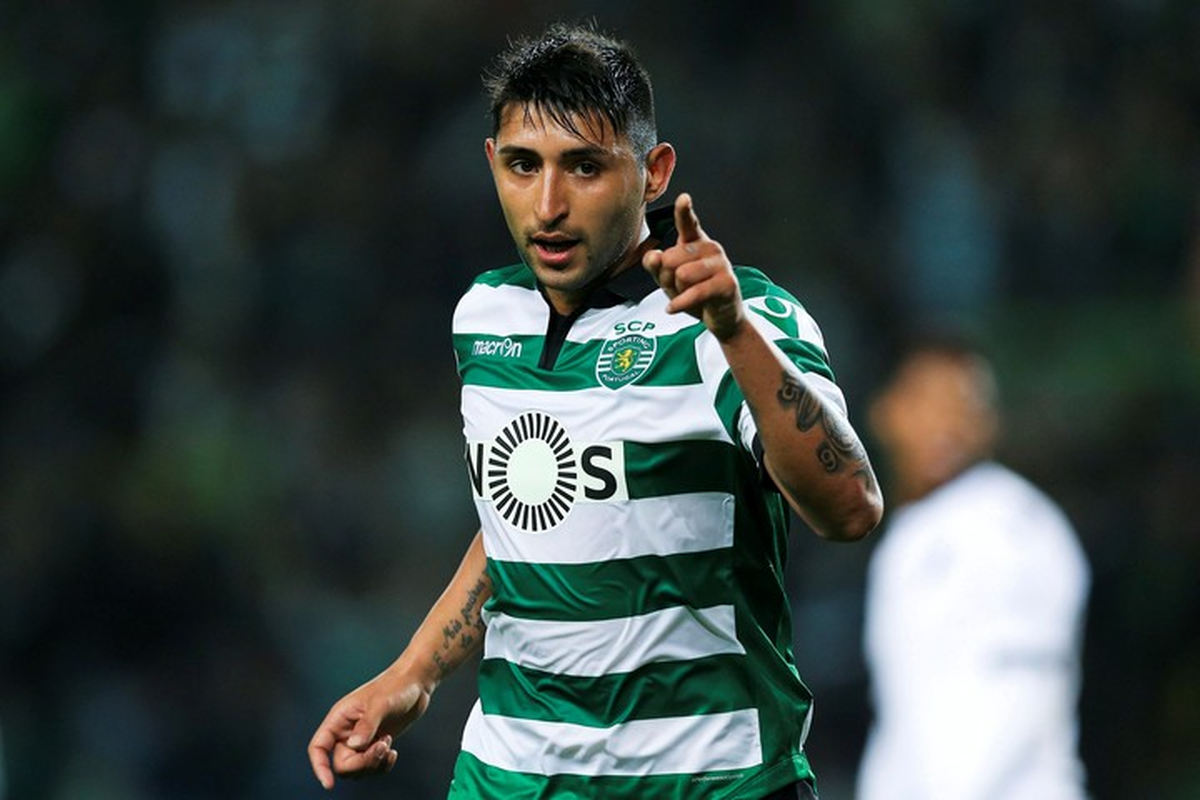 Alan Ruiz en su paso por Sporting de Lisboa.