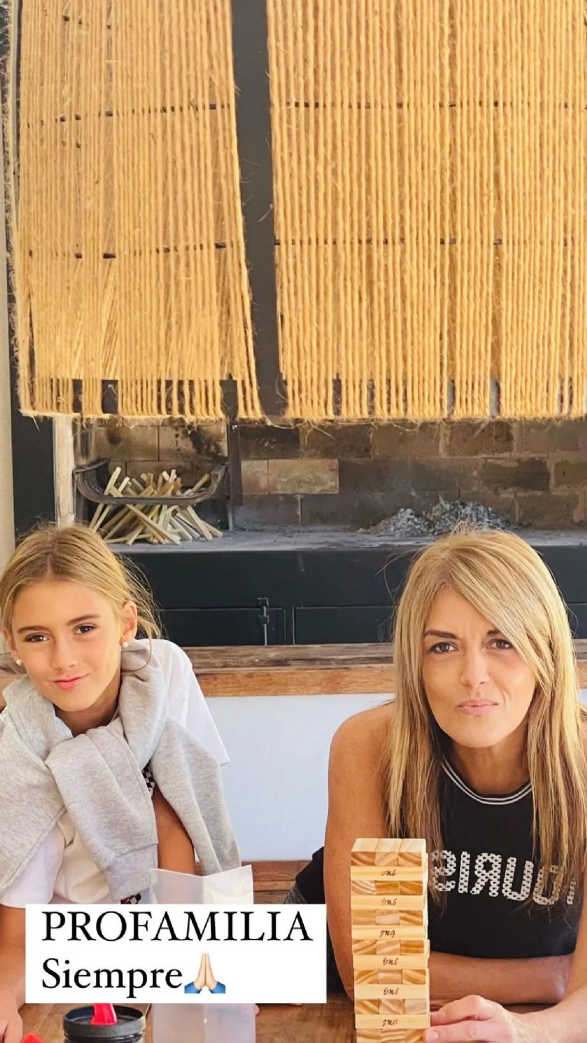 La chimenea que tiene la casa de Viviana Canosa.