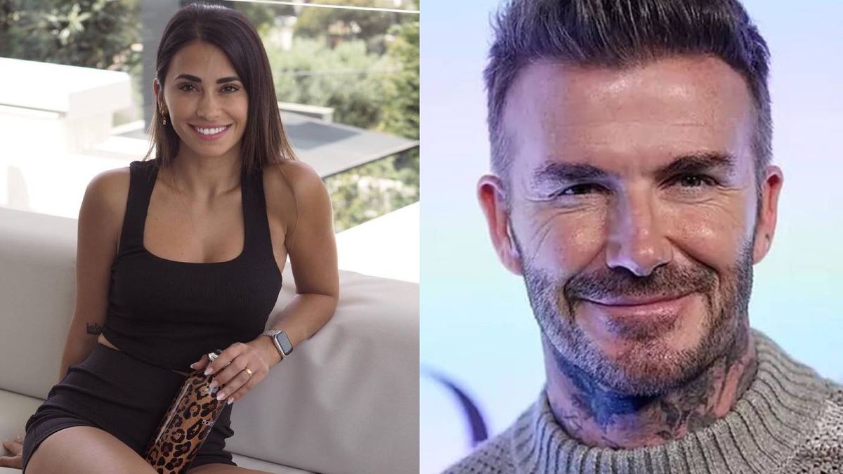 David Beckham se mostró cariñoso con Antonela Rocuzzo y Messi se incomodó: el video