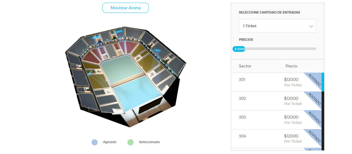 Las entradas más económicas para ver a Jackson Wang en Argetina también están agotadas.