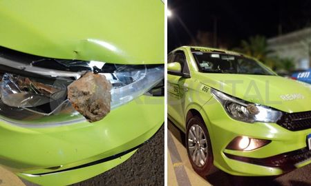 Un remisero de la empresa Real zafó de un ladrón y otro le apedreó el auto Un remisero de la empresa Real zafó de un ladrón y otro le apedreó el auto