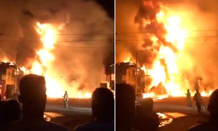 Unas veinte viviendas en los alrededores también se incendiaron tras la explosión, lo que deja prever un saldo mayor de víctimas fatales. Unas veinte viviendas en los alrededores también se incendiaron tras la explosión, lo que deja prever un saldo mayor de víctimas fatales.