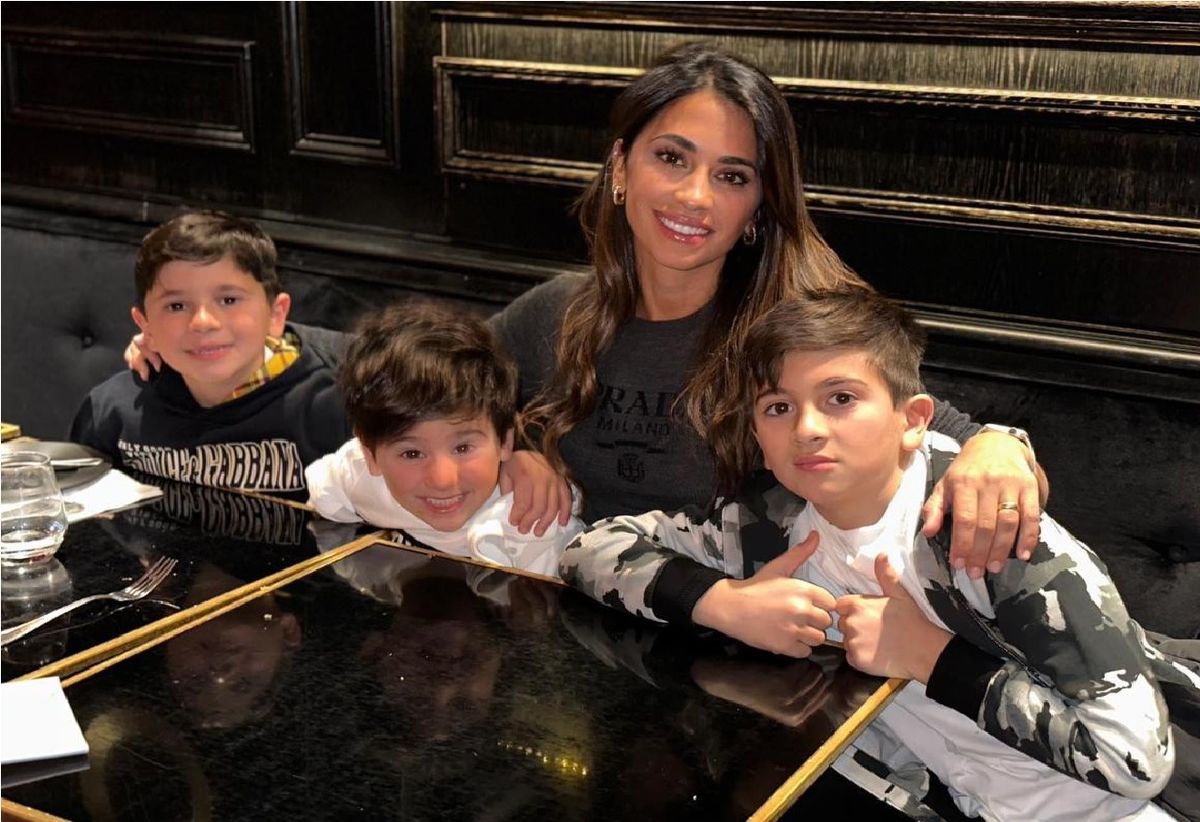 El extraño postre que Antonela Roccuzzo probó con sus hijos en París