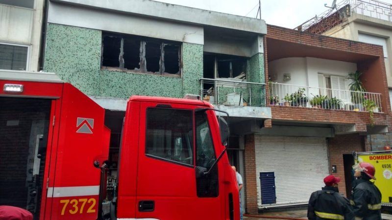 Se incendió un depósito en pleno centro de Córdoba
