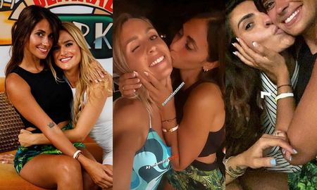 Muy felz, Antonela se reencontró con las amigas. Muy felz, Antonela se reencontró con las amigas.