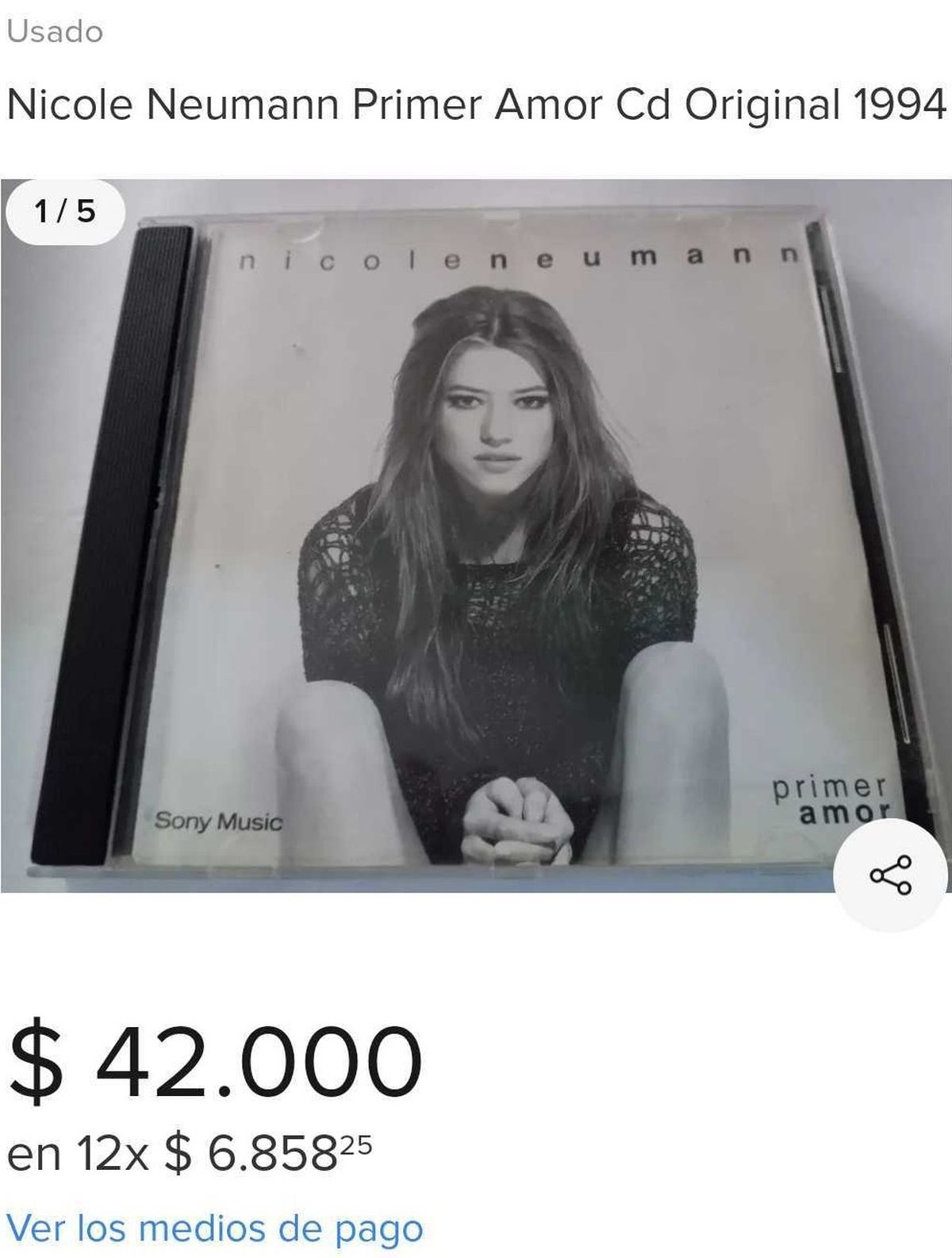 Nicole Neumann lanzó un CD en 1994. Nicole Neumann lanzó un CD en 1994.