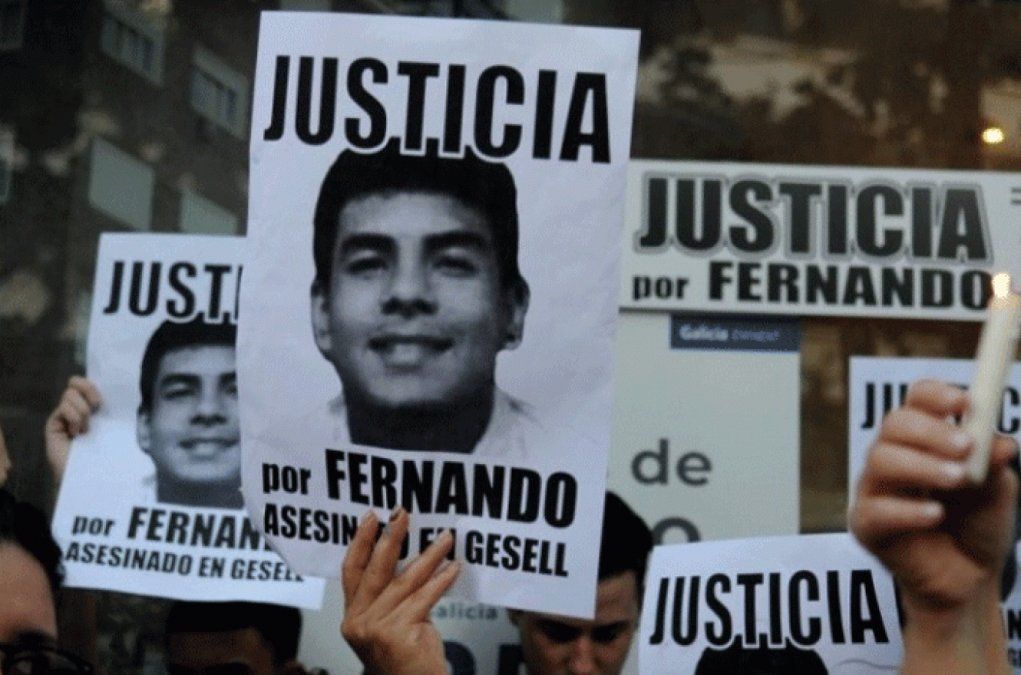 Pedido de justicia en una de las varias marcha por Fernando