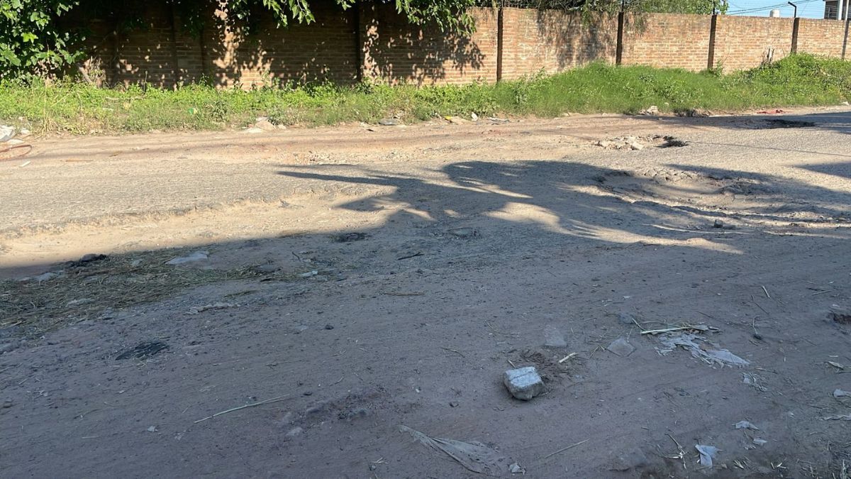 Así luce la calle Bernardo de Irigoyen a la altura de 9300.