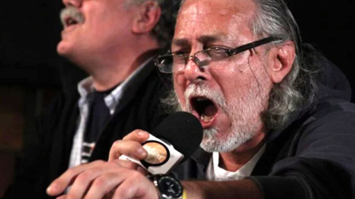 Walter Saavedra y su grito de gol.