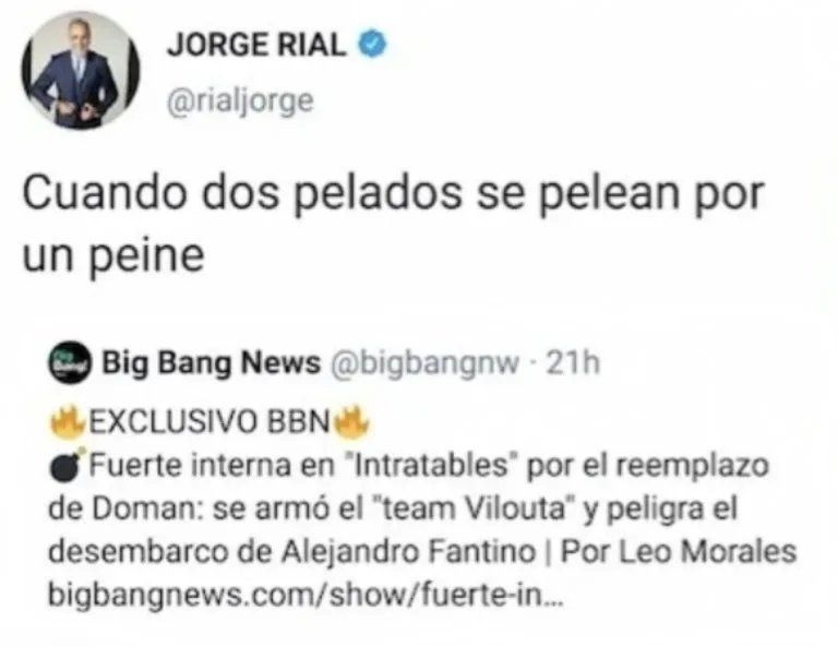 Jorge Rial durísimo contra todos.