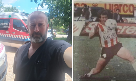 Debutó en Unión, estuvo en el famoso clásico del 89 ante Colón y ahora maneja una ambulancia. Debutó en Unión, estuvo en el famoso clásico del 89 ante Colón y ahora maneja una ambulancia.