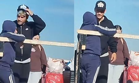 Maximiliano Araujo fue filmado al retirarse del aeropuerto en la caja de una camioneta. Maximiliano Araujo fue filmado al retirarse del aeropuerto en la caja de una camioneta.