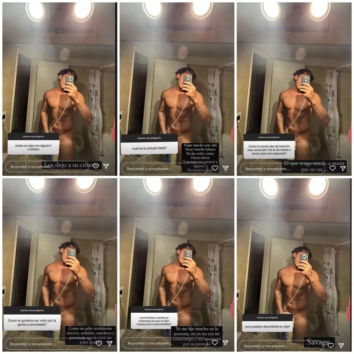 Tomás Holder respondió las preguntas de sus seguidores.