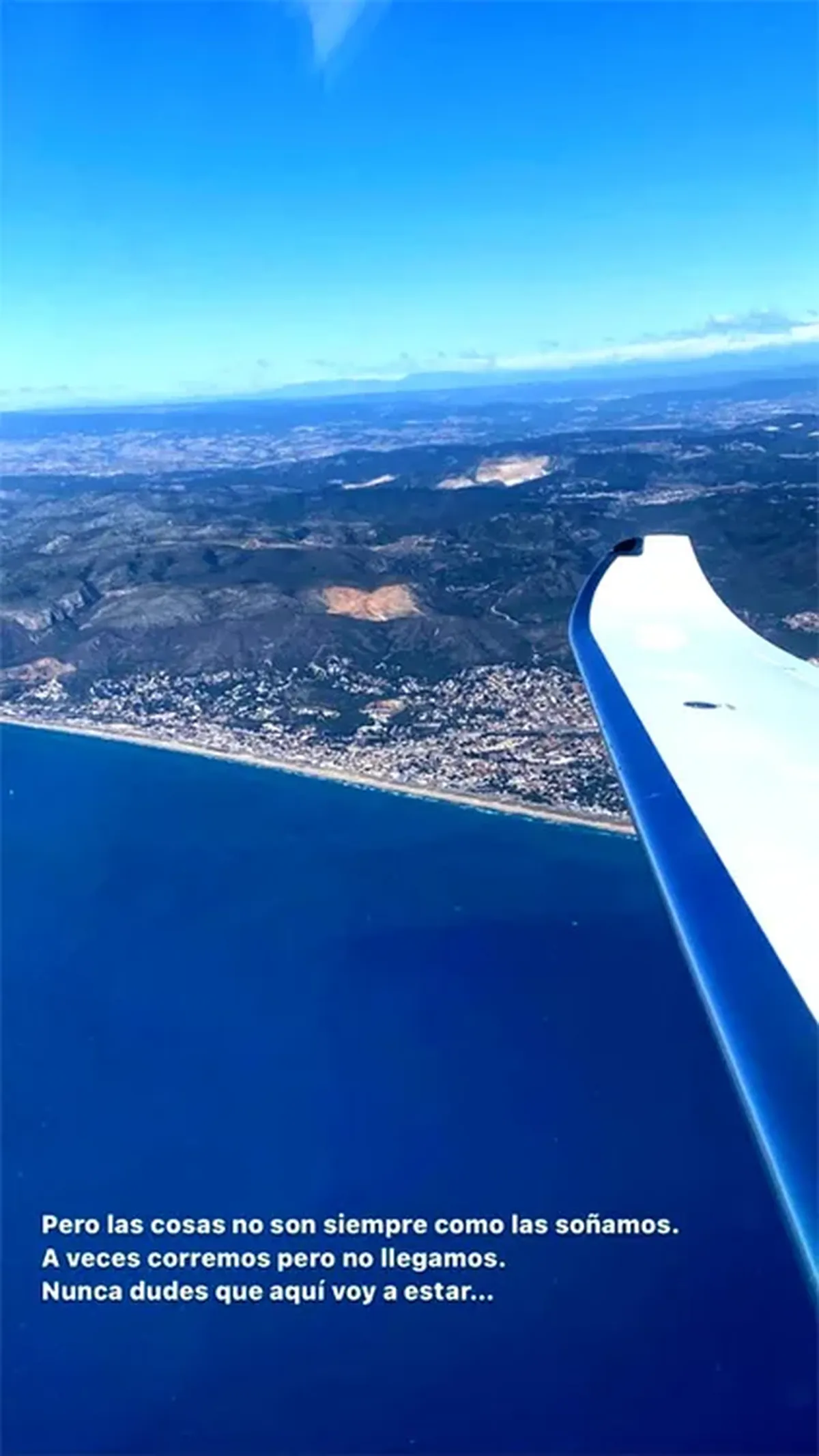 El mensaje de Shakira desde el avión tras abandonar Barcelona.