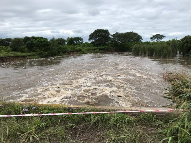 Podría colapsar otra alcantarilla de Ruta 1, un kilómetro al norte del corte actual