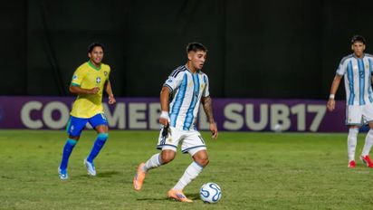 La Selección Argentina perdió 3 a 0 ante Brasil por el Sub 17 y terminó con incidentes en el campo de juego