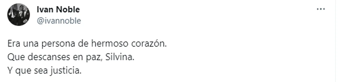 Iván Noble despidió a Silvina Luna en sus redes sociales. Iván Noble despidió a Silvina Luna en sus redes sociales.