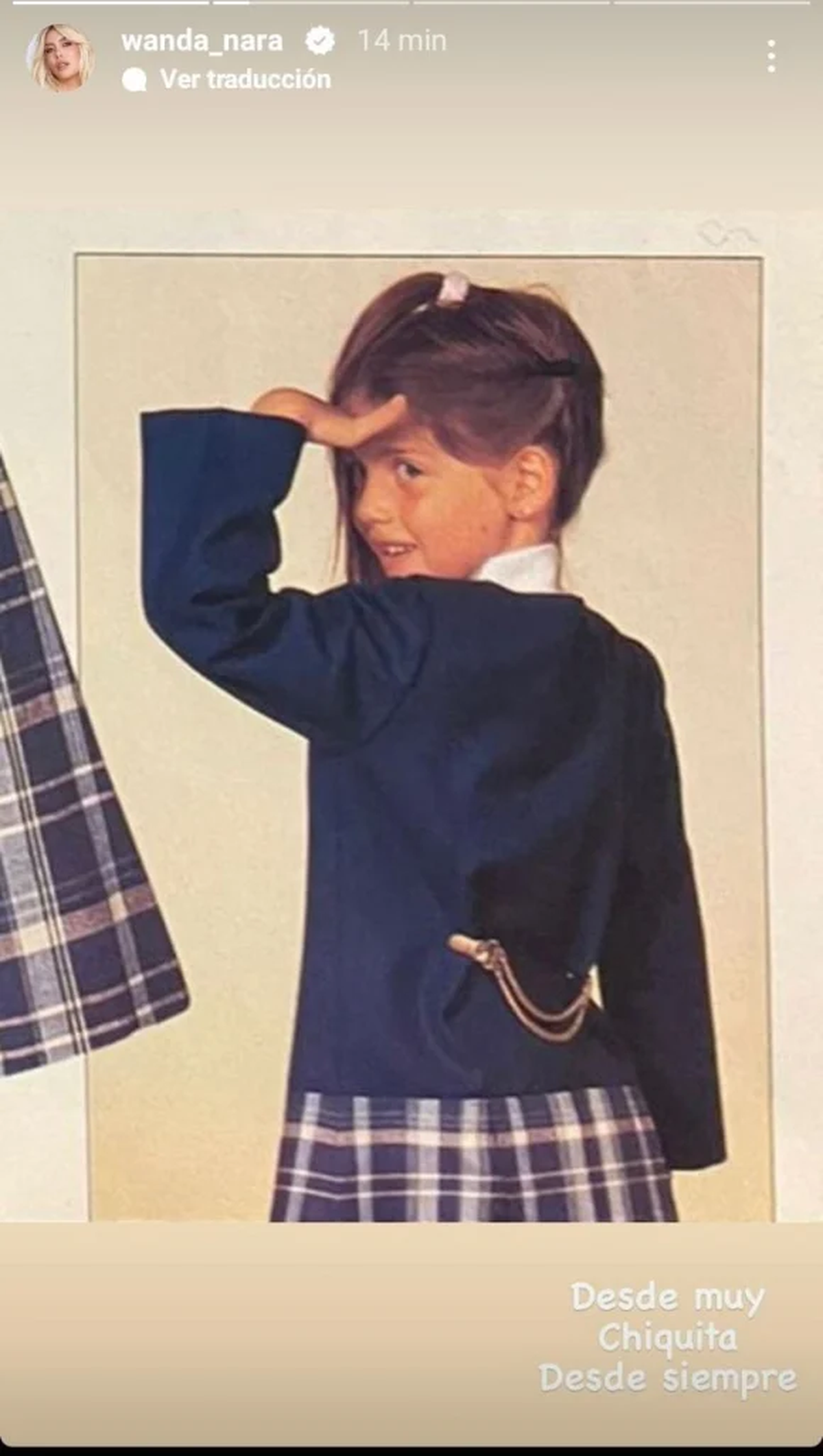Las fotos de Wanda Nara de pequeña.