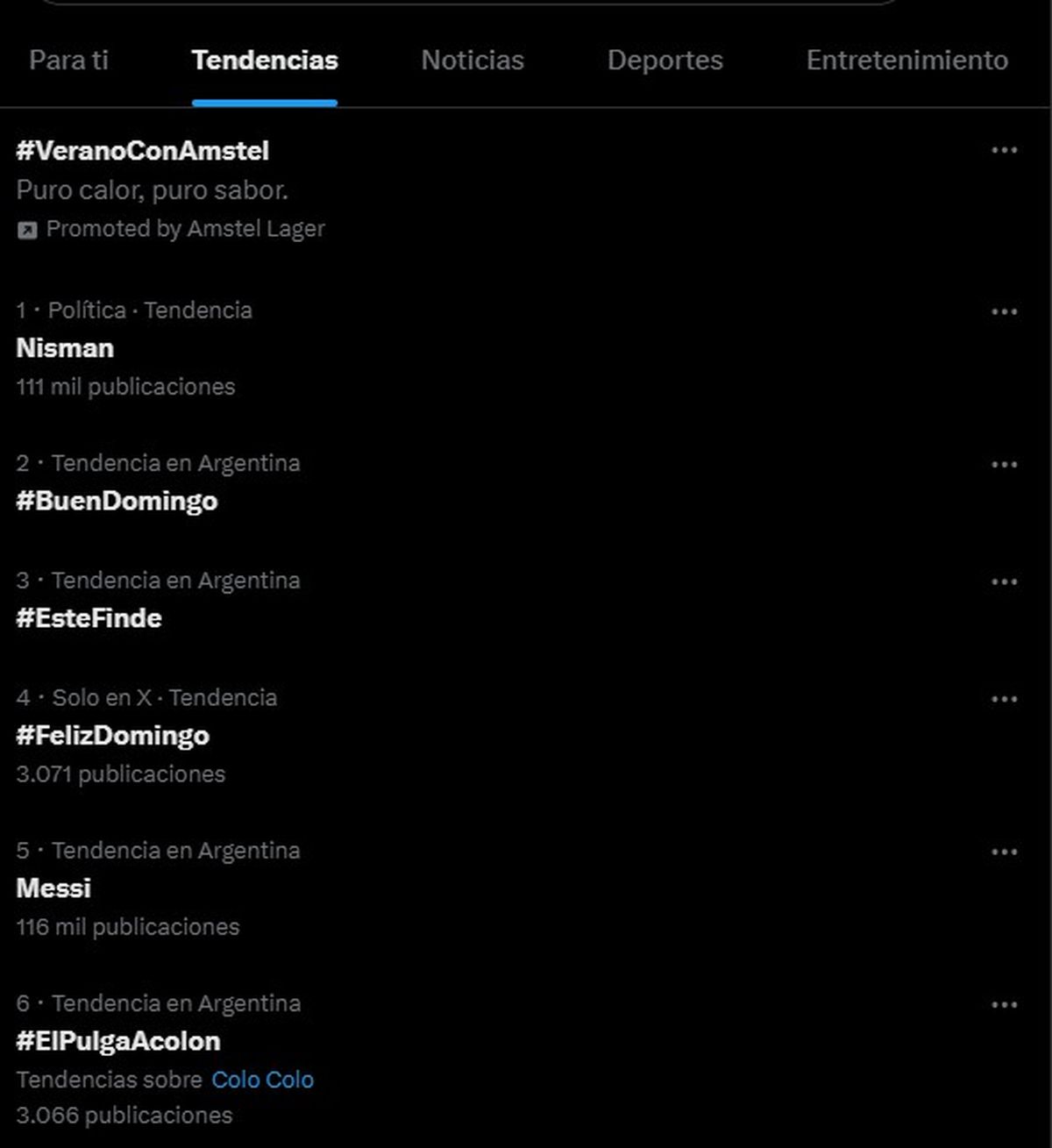 Detrás de Messi, #ElPulgaAColón se ubicó cómo uno de los hashtags más utilizado en X. Detrás de Messi, #ElPulgaAColón se ubicó cómo uno de los hashtags más utilizado en X.