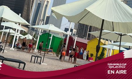 AIRE en la playa Dohasands de Qatar. AIRE en la playa Dohasands de Qatar.