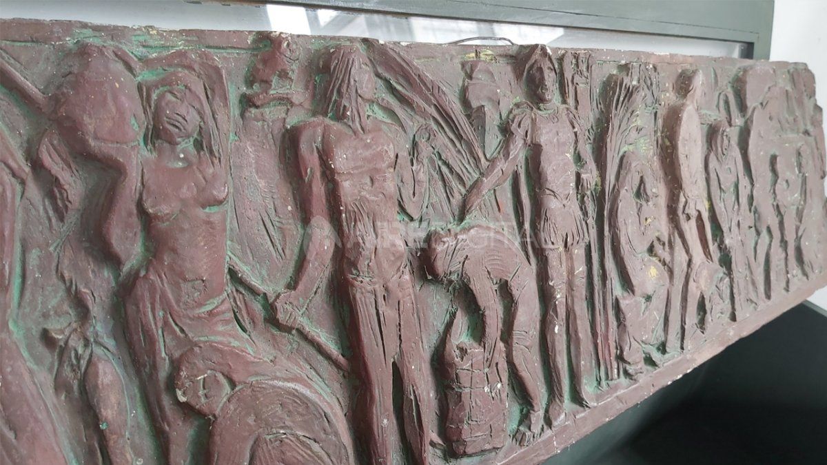 El mural del ingreso al Túnel del lado de Santa Fe que nunca fue