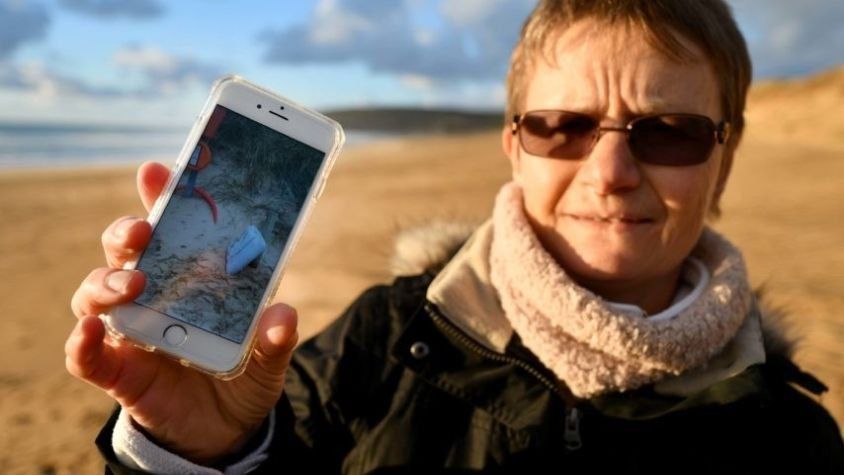 La mujer que encontró restos del supuesto avión de Emiliano Sala