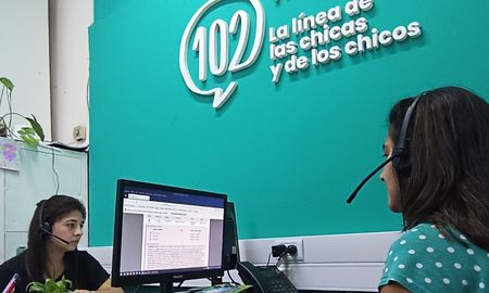 Desde 2021,&nbsp; el equipo de la Línea 102 recibió 1.483 llamadas.