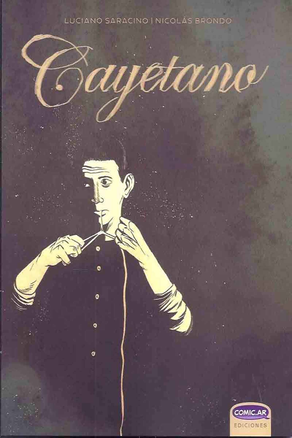 Cayetano es un comic de Luciano Saracino y Nicolas Brondo que relata la corta infancia de Cayetano Santos Godino, alias "El Petiso Orejudo", el primer asesino serial del país.