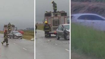Impactante accidente de tránsito entre dos autos en Matilde