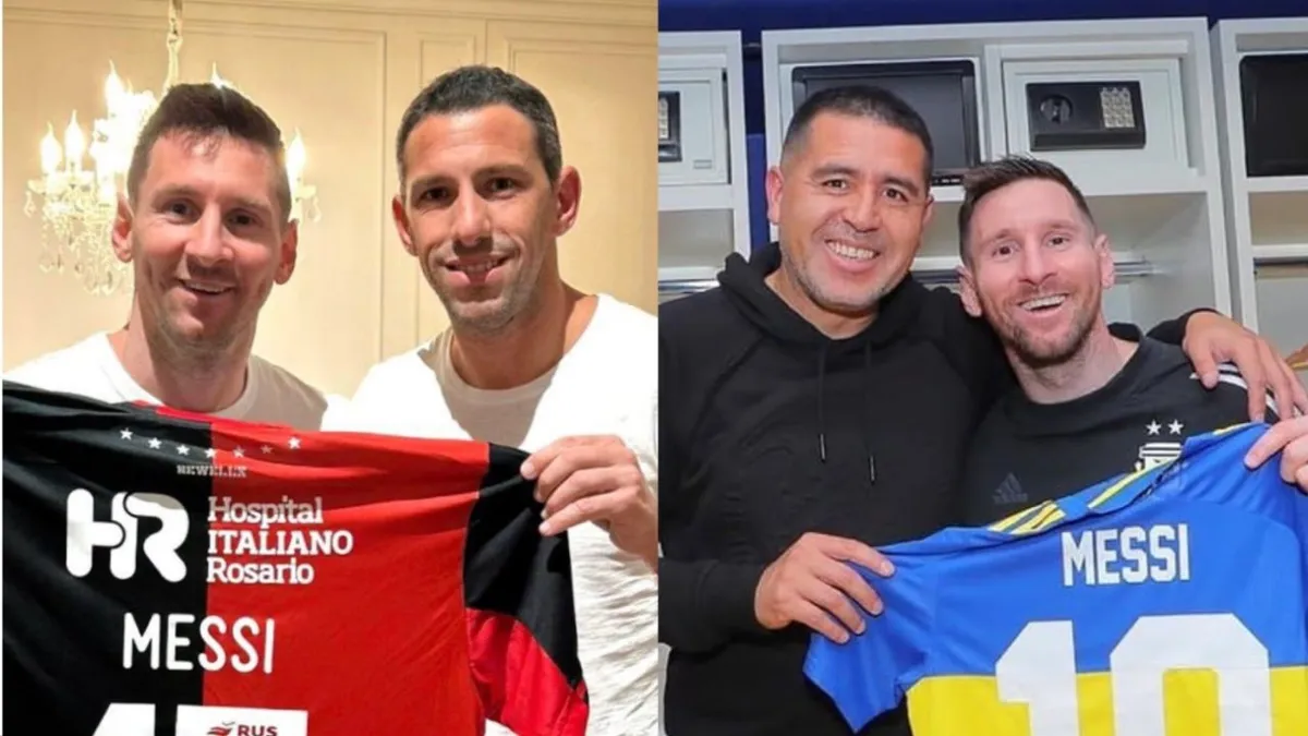 Maxi Rodríguez y Juan Román Riquelme invitaron a Lionel Messi a sus partidos de despedida.