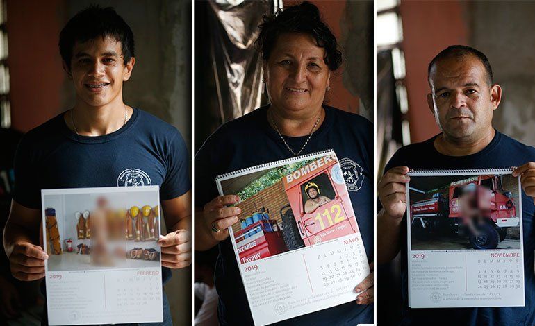 Bomberos paraguayos posaron desnudos para recaudar fondos