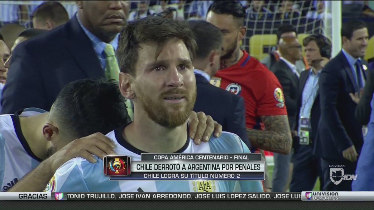 Messi: “Se terminó para mi la selección”