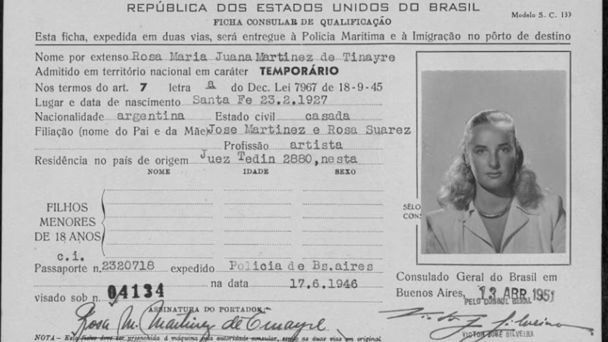 La imagen fue tomada cinco años después de su matrimonio con Daniel Tinayre. La imagen fue tomada cinco años después de su matrimonio con Daniel Tinayre.