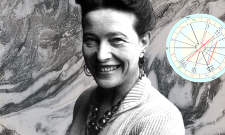 Simone de Beauvoir, un ícono de la lucha feminista, vista desde su carta natal. Simone de Beauvoir, un ícono de la lucha feminista, vista desde su carta natal.