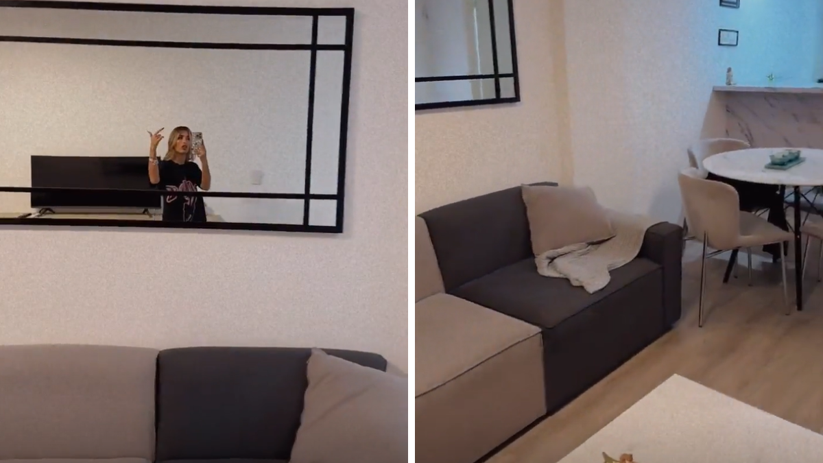 La ex Gran Hermano optó por muebles y decoraciones con tonalidades claras. La ex Gran Hermano optó por muebles y decoraciones con tonalidades claras.