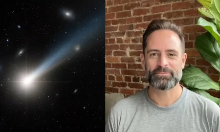 El científico Lucas Paganini aportó datos sobre la naturaleza del cometa. El científico Lucas Paganini aportó datos sobre la naturaleza del cometa.