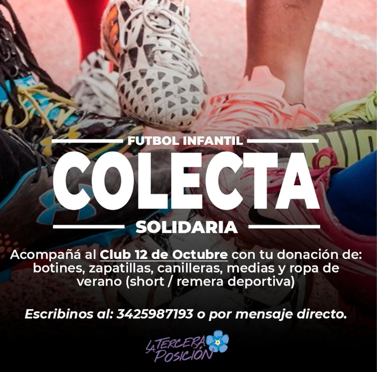 Los interesados en colaborar pueden comunicarse con el número que figura en el flyer compartido por las autoridades del club. Los interesados en colaborar pueden comunicarse con el número que figura en el flyer compartido por las autoridades del club.