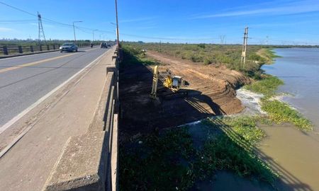 nuevo puente entre santa fe y santo tome: los trabajos de suelo ya superaron el vado nuevo puente entre santa fe y santo tome: los trabajos de suelo ya superaron el vado