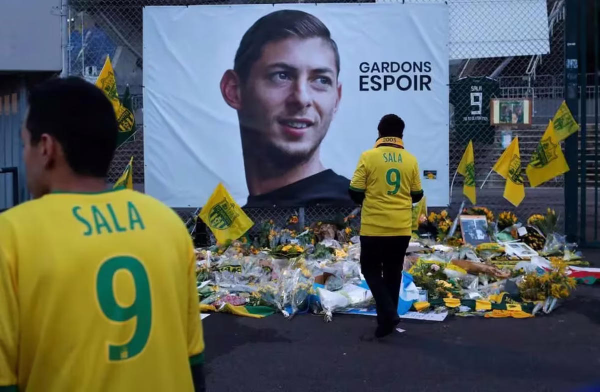 Recuerdo del Nantes a Emiliano Sala. Recuerdo del Nantes a Emiliano Sala.