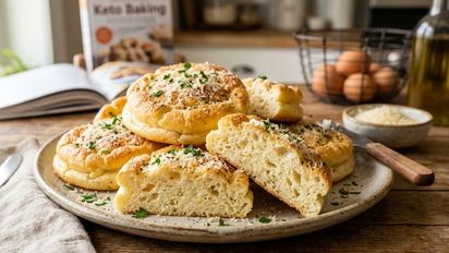 Pan nube con ajo y parmesano: la receta fácil para hacer en casa