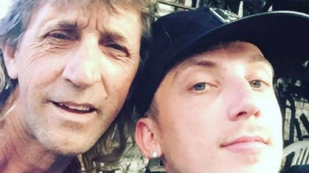 Una de las pocas fotos que se conocen de El Polaco junto a su padre.