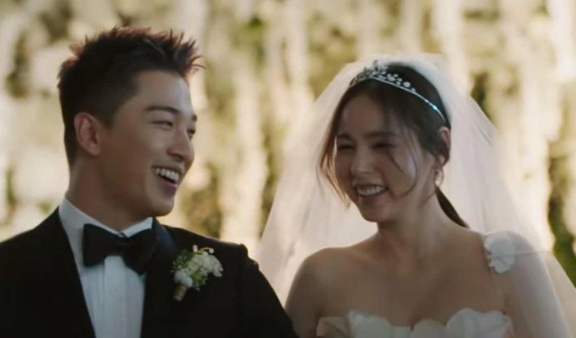 Taeyang y Min Hyo Rin se casaron en 2018.