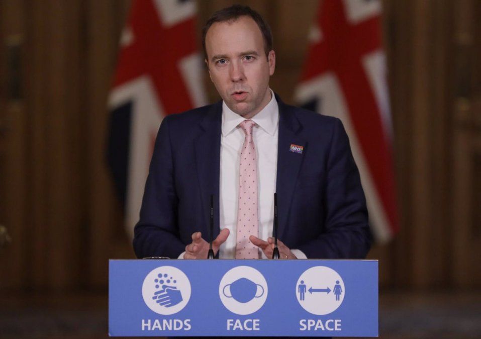 La medida fue anunciada por el ministro británico de Salud, Matt Hancock.
