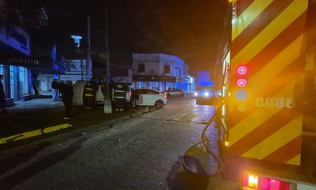 El accidente de tránsito ocurrió en avenida General Paz y Luciano Torrent, en Santa Fe. El accidente de tránsito ocurrió en avenida General Paz y Luciano Torrent, en Santa Fe.