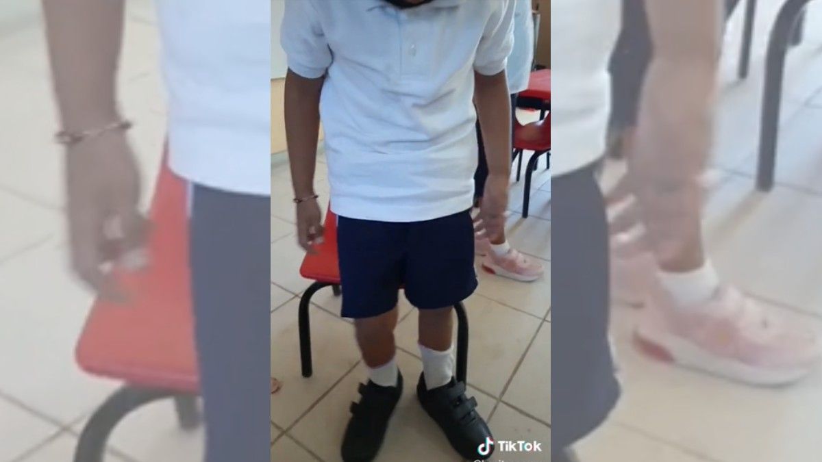Esta maestra le regaló unos zapatos a su alumno y su dulce reacción se volvió viral
